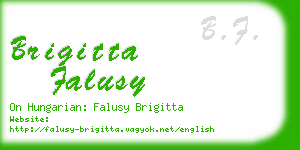 brigitta falusy business card